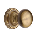 Heritage Brass Mortice Knob on Rose Hampstead Design Antique finish - HAM8361-AT - Choice Handles