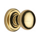 Heritage Brass Mortice Knob on Rose Hampstead Design Polished Brass finish - HAM8361-PB - Choice Handles