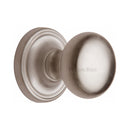 Heritage Brass Mortice Knob on Rose Hampstead Design Satin Nickel finish - HAM8361-SN - Choice Handles
