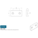 Eurospec - Handrail Bracket Saddle 38mm - Satin Stainless Steel - HBS1038SSS - Choice Handles