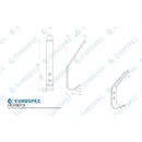 Eurospec - Aluminum Flat Hat and Coat Hook - Satin Anodised Aluminium - HCH9013SAA - Choice Handles