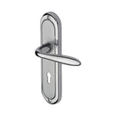 Heritage Brass Door Handle Lever Lock Henley Design Apollo finish - HEN1200-AP - Choice Handles