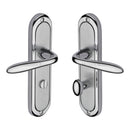 Heritage Brass Door Handle for Bathroom Henley Design Apollo finish - HEN1230-AP - Choice Handles