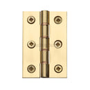 Heritage Brass Hinge Brass with Phosphor Washers 3" x 2" Polished Brass finish - HG99-345-PB - Choice Handles