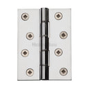 Heritage Brass Hinge Brass with Phosphor Washers 4" x 3" Polished Chrome finish - HG99-355-PC - Choice Handles