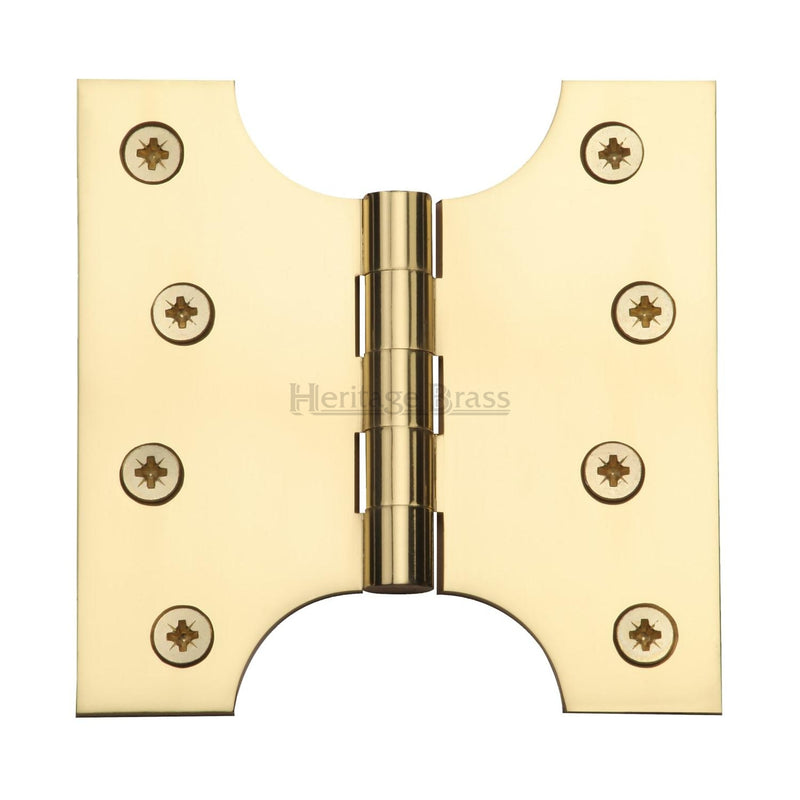 Heritage Brass Parliament Hinge Brass 4" x 2" x 4" Polished Brass finish - HG99-385-PB - Choice Handles