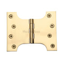 Heritage Brass Parliament Hinge Brass 4" x 3" x 5" Polished Brass finish - HG99-390-PB - Choice Handles