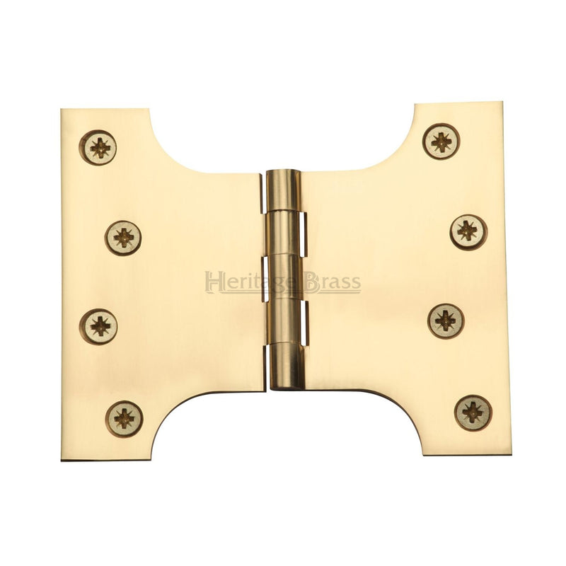 Heritage Brass Parliament Hinge Brass 4" x 3" x 5" Polished Brass finish - HG99-390-PB - Choice Handles