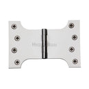 Heritage Brass Parliament Hinge Brass 4" x 4" x 6" Polished Chrome finish - HG99-395-PC - Choice Handles