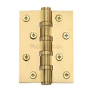 Heritage Brass Hinge Brass with Thrust Bearings (Steel Pin) 4" x 3" Satin Brass finish - HG99-400-SB - Choice Handles