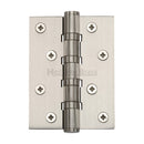 Heritage Brass Hinge Brass with Thrust Bearings (Steel Pin) 4" x 3" Satin Nickel finish - HG99-400-SN - Choice Handles
