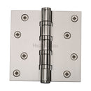 Heritage Brass Hinge Brass with Thrust Bearings (Steel Pin) 4" x 3" Polished Nickel finish - HG99-400-PNF - Choice Handles