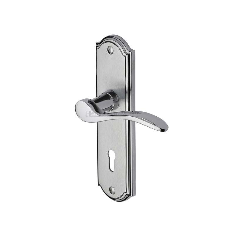 Heritage Brass Door Handle Lever Lock Howard Design Apollo finish - HOW1300-AP - Choice Handles