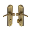 Heritage Brass Door Handle for Bathroom Howard Design Antique finish - HOW1330-AT - Choice Handles