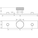 Hoxton - Murray Cupboard Knobs 40mm Stepped Backplate - Satin Nickel - HOX-1140SN-6090SN - Choice Handles