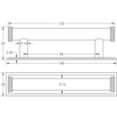 Hoxton Wenlock Cabinet Handles 96mm Ctrs Plain Backplate - Matt Black - HOX-150MB-5050MB - Choice Handles