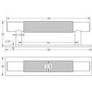 Hoxton - Taplow Cabinet Handles 96mm Ctrs Stepped Backplate - Matt Black - HOX-2050MB-6050MB - Choice Handles