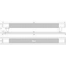Hoxton - Taplow Cabinet Handles 224mm Ctrs Plain Backplate - Dark Bronze - HOX-2060DB-5060DB - Choice Handles