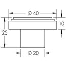 Hoxton Cropley 40mm Cupboard Knob - Polished Nickel - HOX1040PN - Choice Handles