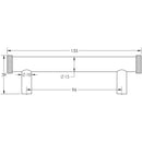 Hoxton Wenlock 96mm Knurled End Cap Cabinet Handle - Dark Bronze - HOX150DB - Choice Handles