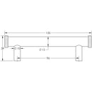 Hoxton Thaxted 96mm Knurled End Cap Cabinet Handle - Polished Nickel - HOX250PN - Choice Handles