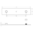 Hoxton Fanshaw 140x30mm Backplate for Cabinet Knobs - Satin Brass - HOX5090SB - Choice Handles