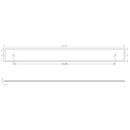 Hoxton Rushton 268x30mm Backplate for Cabinet Handles with 224mm Ctrs - Antique Brass - HOX6060AB - Choice Handles