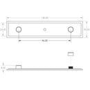 Hoxton Rushton 140x30mm Backplate for Cabinet Knobs - Dark Bronze - HOX6090DB - Choice Handles