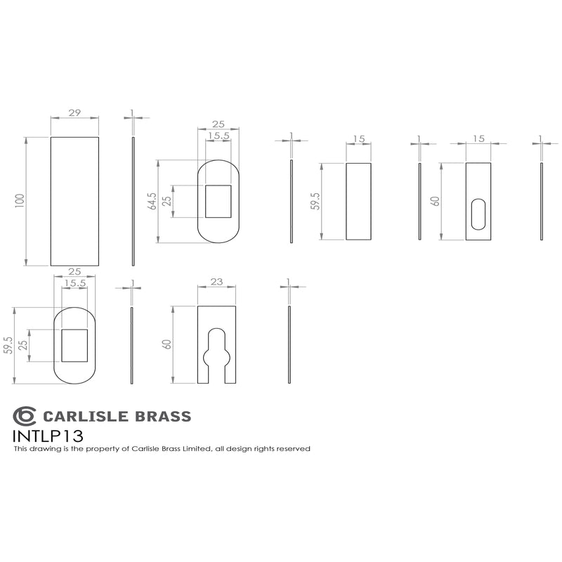 Carlisle Brass - Intumescent For Latch Packs Grade 13 (Int1433 & Es1283) -  - INTLP13