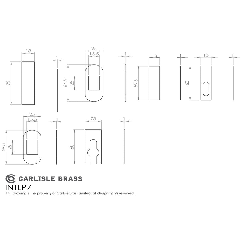 Carlisle Brass - Intumescent For Latch Packs Grade 7 - INTLP7