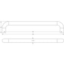 Frelan - 225x19mm Pull Handle, Bolt Through Fixing - SAA - J1050 - Choice Handles