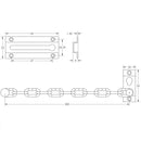 Frelan - Security Door Chain - Polished Brass - J3001PB - Choice Handles