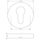 Frelan - Oval Profile Escutcheon - SAA- J4647B - Choice Handles