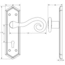 Frelan - Straight Barrel Bolt 200mm - Black Antique - JAB40 - Choice Handles