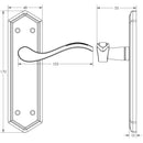 Frelan - Wentworth Door Handles On Backplate - Bathroom - Black Antique - JAB500B - Choice Handles