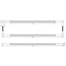 Three One Six PVD Range - Linear Pull Handles 800x25mm Bolt Through - Gun Metal - JGM21 - Choice Handles