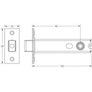 Jedo Heavy Duty Tubular Deadbolts Body Only 102mm - JL-HDB102 - Choice Handles