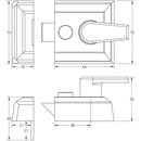 Frelan - Standard Stile Nightlatch - Satin Chrome - JL5021SC - Choice Handles