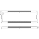 Frelan - Nero T-Bar Knurled Lever Door Handle on Round Rose - Matt Black - JMB105 - Choice Handles