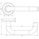 Frelan - Nero 300x19mm D Shape Pull Handle Bolt Through Fixing - Matt Black - JMB119C - Choice Handles