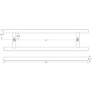 Nero - Guardsman Pull Handles 600x25mm Bolt Through - Matt Black - JMB222B - Choice Handles