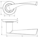Frelan - Nero 150x19mm  Lever Action Door Flush Bolt - Matt Black - JMB50 - Choice Handles