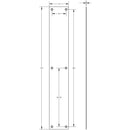 Frelan - Nero 350x75mm Radius Corner Push Finger plate - Matt Black - JMB81 - Choice Handles