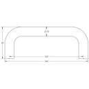 Frelan - D Shaped 19mm Pull Handles 150mm,  Bolt Through G304 - Satin Stainless Steel - JSS119A - Choice Handles
