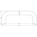 Frelan - D Shaped 22mm Pull Handles 300mm,  Bolt Through G304 - Satin Stainless Steel - JSS122B - Choice Handles