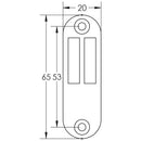 Frelan- Locking Casement Fastener Hook - Left Hand - Satin Stainless Steel - JSS1234L - Choice Handles