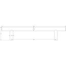 Frelan - Guardsman 25mm Pull Handles 600mm x 450mm, Bolt Through Fixing - Satin Stainless Steel - JSS222B - Choice Handles