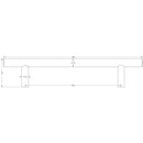 Frelan - Guardsman 25mm Pull Handles 750mm x 600mm, Bolt Through Fixing - Satin Stainless Steel - JSS222C - Choice Handles