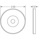 Frelan - Stainless Steel Blank Escutcheons Grade 201 52x8mm - Satin Stainless Steel - JSS24B - Choice Handles