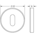 Frelan - Bathroom Turn & Release 52mm x 8mm - Satin Stainless Steel - JSS255 - Choice Handles